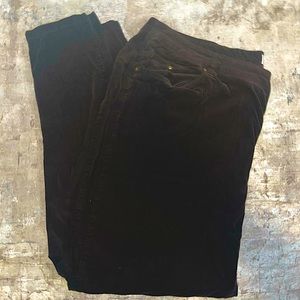 Brown Corduroy Wide Leg Pants